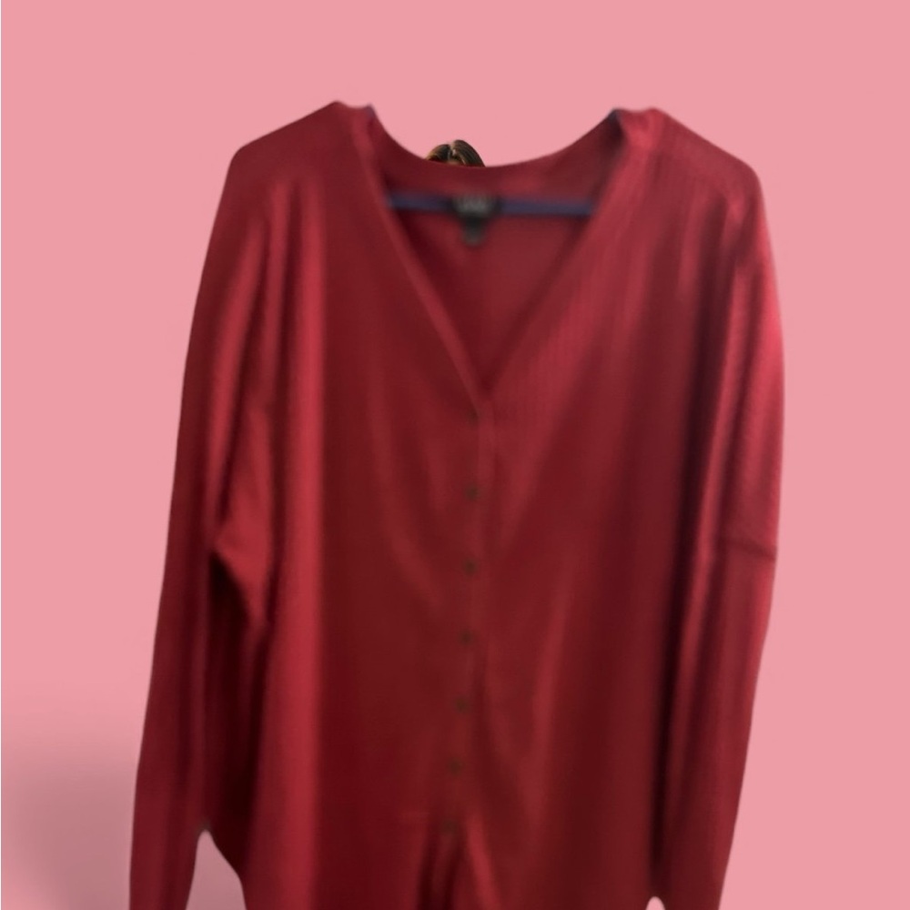 a.n.a Vibrant Red Knit Sweater